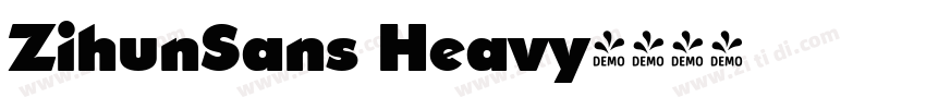 ZihunSans Heavy字体转换